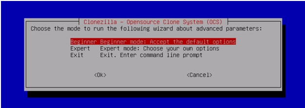 Clone a larger drive to a smaller drive using Clonezilla